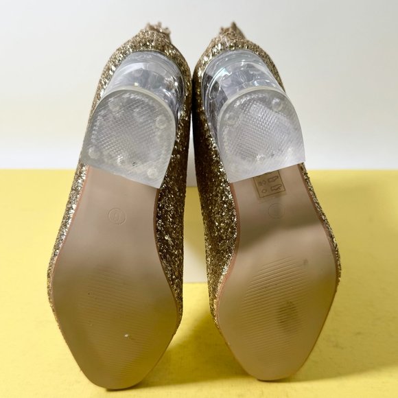 NIB Cape Robbin Nina-6, Gold High Heeled Bootie - Picture 6 of 6